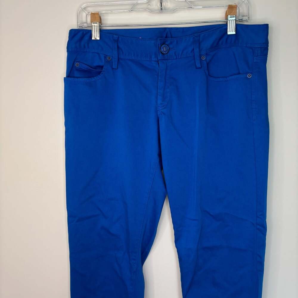 Lilly Pulitzer worth skinny jeans womens 8 royal stretch ankle preppy 5-pocket